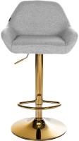 Barhocker Braga Gold Stoff grau Barhocker Braga Gold Stoff grau