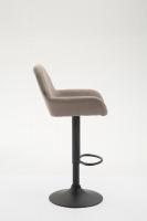 Barhocker Braga Stoff taupe Barhocker Braga Stoff taupe