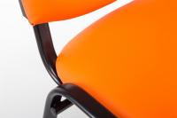Besucherstuhl Ken Kunstleder orange 