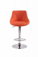 2er Set Barhocker Lazio Stoff orange 2er Set Barhocker Lazio Stoff orange