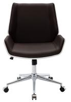 Bürostuhl Zwolle Kunstleder weiß/braun Bürostuhl Zwolle Kunstleder weiß/braun