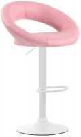 Barhocker Olinda Kunstleder weiß pink 