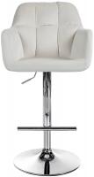 Barhocker Natoma Samt chrom creme Barhocker Natoma Samt chrom creme