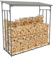 Kaminholzunterstand Ruston anthrazit Aluminium XL