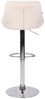 Barhocker Lazio Samt chrom creme Barhocker Lazio Samt chrom creme