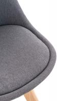 Stuhl Linares Stoff grau 