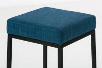 2er Set Barhocker Montreal 85 Stoff schwarz blau 2er Set Barhocker Montreal 85 Stoff schwarz blau