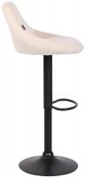 Barhocker Lazio Samt schwarz creme Barhocker Lazio Samt schwarz creme