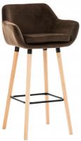 Barhocker Grant Samt braun Barhocker Grant Samt braun