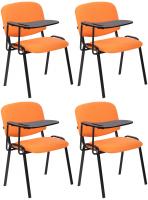 4er Set Stühle Ken mit Klapptisch Stoff orange 4er Set Stühle Ken mit Klapptisch Stoff orange