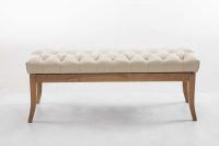 Sitzbank Ramses Kunstleder antik-hell 120 creme 