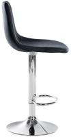 Barhocker Divo Kunstleder chrom schwarz 