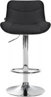 2er Set Barhocker Vonore Stoff chrom schwarz 2er Set Barhocker Vonore Stoff chrom schwarz