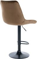 2er Set Barhocker Toni Samt schwarz braun 2er Set Barhocker Toni Samt schwarz braun