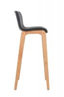 Barhocker Hoover Stoff Natura dunkelgrau 