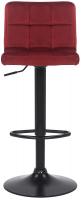 2er Set Barhocker Feni Samt rot 2er Set Barhocker Feni Samt rot