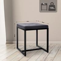 Sitzhocker Barci B Kunstleder schwarz Sitzhocker Barci B Kunstleder schwarz