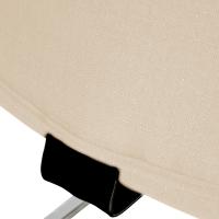 2er Set Besucherstuhl Hobart Stoff creme 