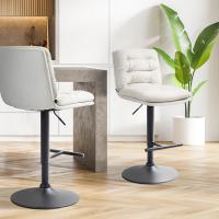 Barhocker Damar Samt schwarz creme Barhocker Damar Samt schwarz creme