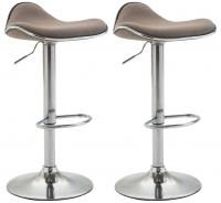 2er Set Barhocker Shanghai Stoff taupe 2er Set Barhocker Shanghai Stoff taupe