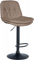 Barhocker Laurel Stoff schwarz taupe Barhocker Laurel Stoff schwarz taupe