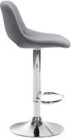 Barhocker Camden Samt chrom dunkelgrau Barhocker Camden Samt chrom dunkelgrau