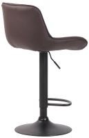 Barhocker Lentini Kunstleder schwarz braun Barhocker Lentini Kunstleder schwarz braun