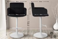 Barhocker Los Angeles Samt weiß schwarz Barhocker Los Angeles Samt weiß schwarz