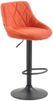 Barhocker Lazio Stoff schwarz orange Barhocker Lazio Stoff schwarz orange