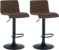 2er Set Barhocker Branford Stoff braun 2er Set Barhocker Branford Stoff braun