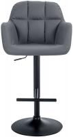 Barhocker Natoma Kunstleder schwarz grau Barhocker Natoma Kunstleder schwarz grau