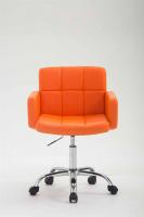 Arbeitshocker Los Angeles Kunstleder orange Arbeitshocker Los Angeles Kunstleder orange