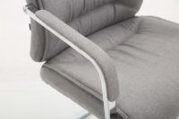XL Besucherstuhl Anubis Stoff grau 