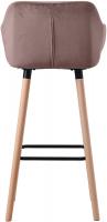 2er Set Barhocker Grant Samt coffee 