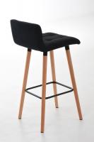 Barhocker Lincoln Stoff schwarz 