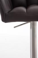 2er Set Barhocker Damaso Kunstleder edelstahl braun 2er Set Barhocker Damaso Kunstleder edelstahl braun