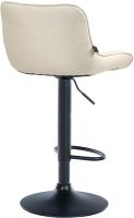 2er Set Barhocker Vonore Stoff schwarz creme 2er Set Barhocker Vonore Stoff schwarz creme