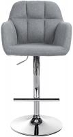 Barhocker Natoma Stoff chrom grau Barhocker Natoma Stoff chrom grau