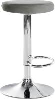 2er Set Barhocker Ponte Samt chrom grau 2er Set Barhocker Ponte Samt chrom grau