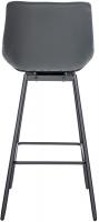 Barhocker Weston Schwenkbar Kunstleder grau 