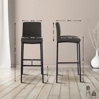 Barhocker Freeport Stoff B dunkelgrau 