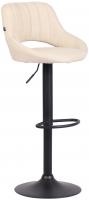 Barhocker Milet Stoff schwarz creme Barhocker Milet Stoff schwarz creme