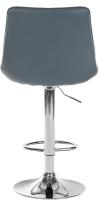 2er Set Barhocker Toni Kunstleder chrom grau 