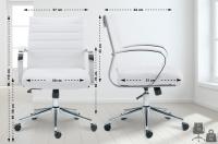 Bürostuhl Oakland Kunstleder weiß Bürostuhl Oakland Kunstleder weiß