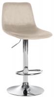 Barhocker Divo Samt Chrom creme Barhocker Divo Samt Chrom creme