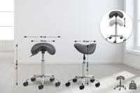 2er Set Arbeitshocker Reno Kunstleder grau 2er Set Arbeitshocker Reno Kunstleder grau