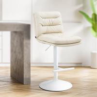 Barhocker Damar Kunstleder weiß creme Barhocker Damar Kunstleder weiß creme