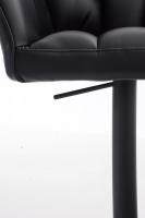 2er Set Barhocker Damaso Kunstleder schwarz schwarz 