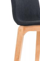 Barhocker Hoover Stoff Natura schwarz Barhocker Hoover Stoff Natura schwarz