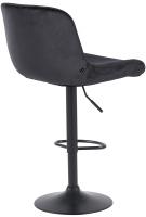 2er Set Barhocker Solon Schwarz Samt schwarz 2er Set Barhocker Solon Schwarz Samt schwarz